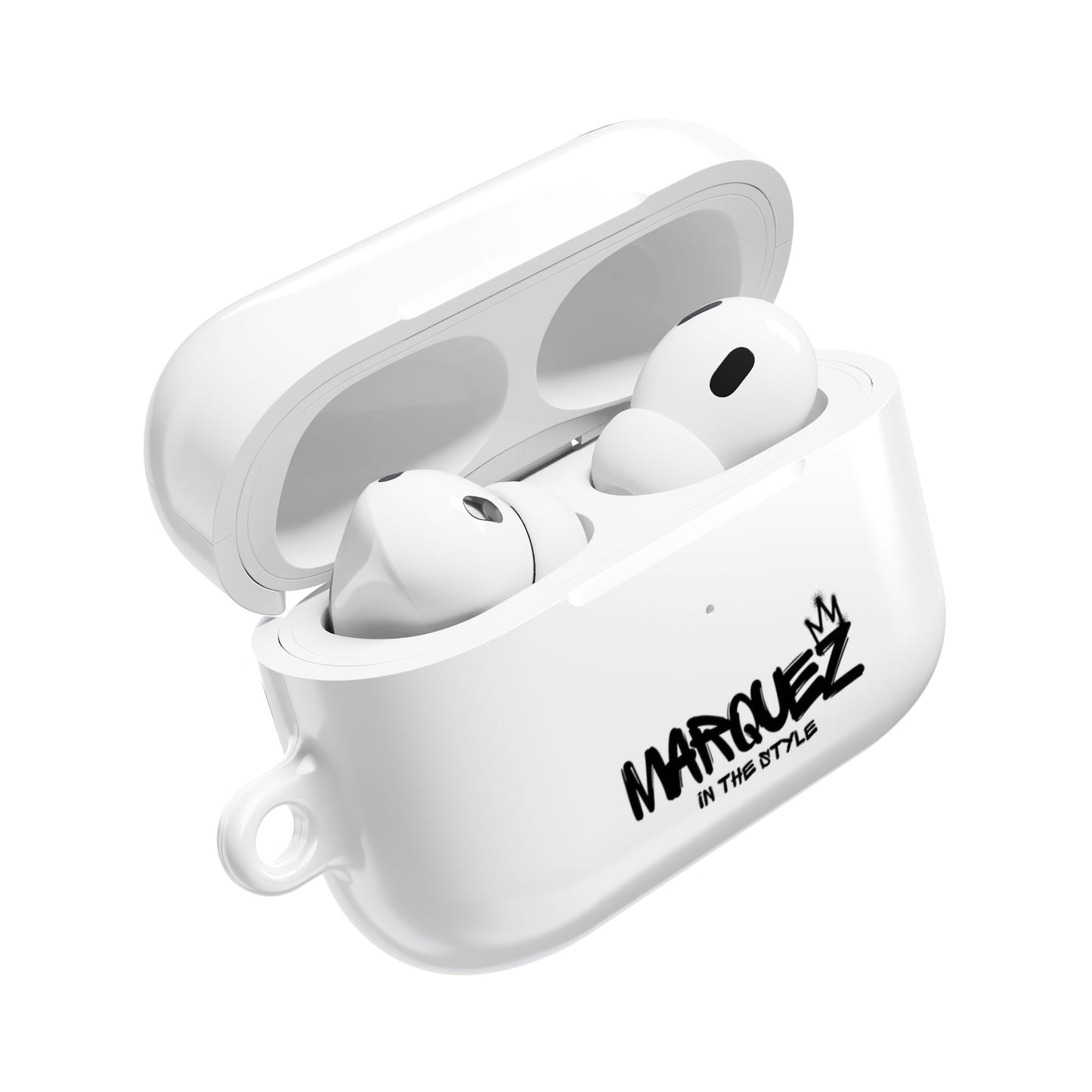 Estuche elegante para AirPods - Marquez con estilo - Accesorio tecnológico de moda