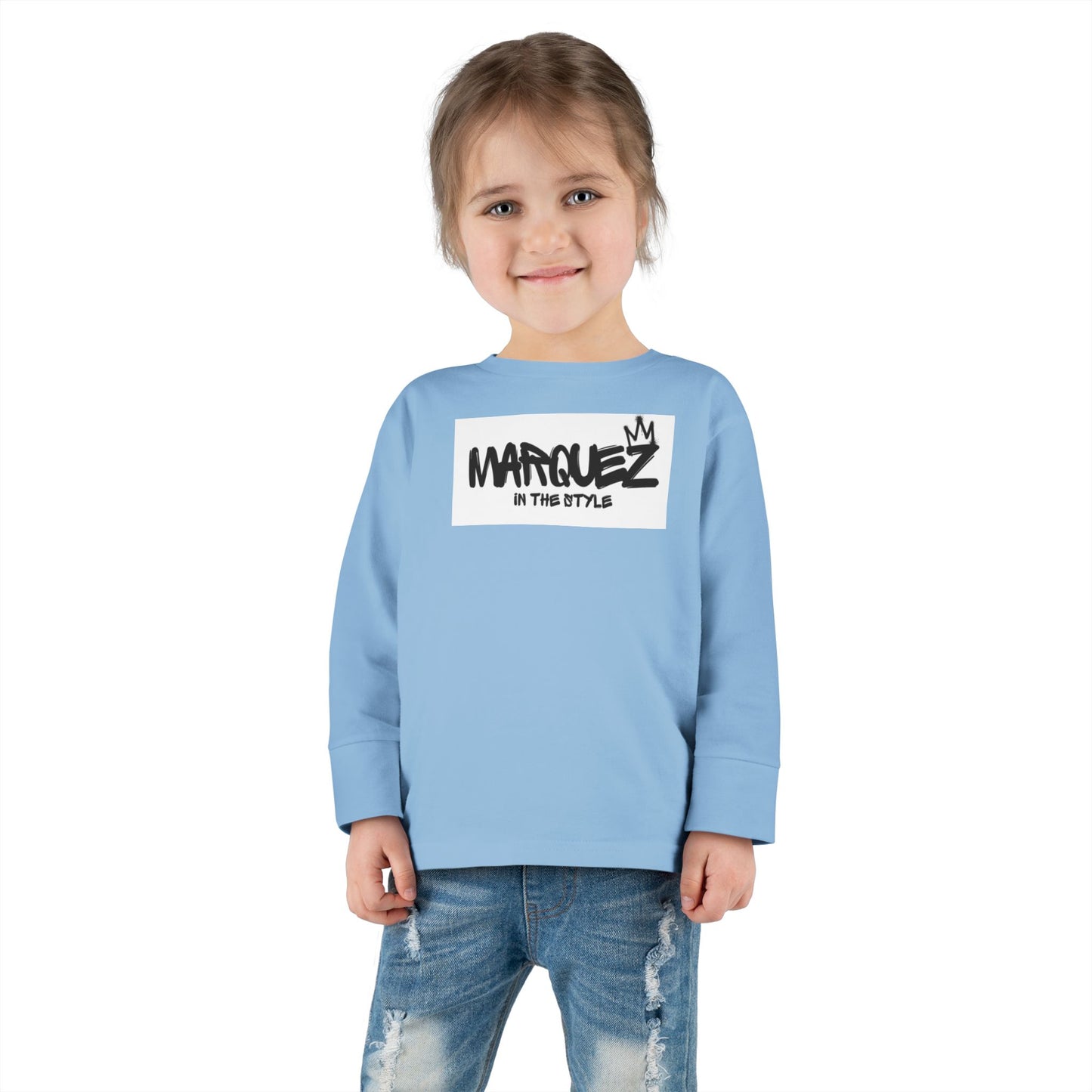 Cool Toddler Long Sleeve Tee - "Marquez In This Style"