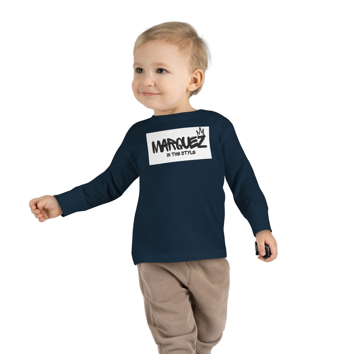 Cool Toddler Long Sleeve Tee - "Marquez In This Style"