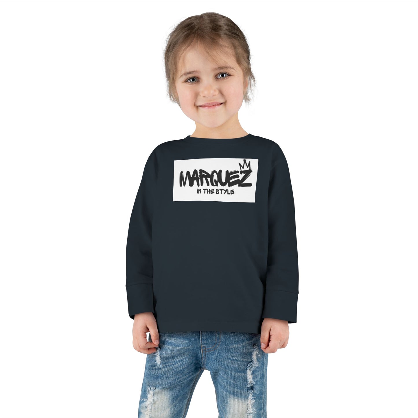 Cool Toddler Long Sleeve Tee - "Marquez In This Style"