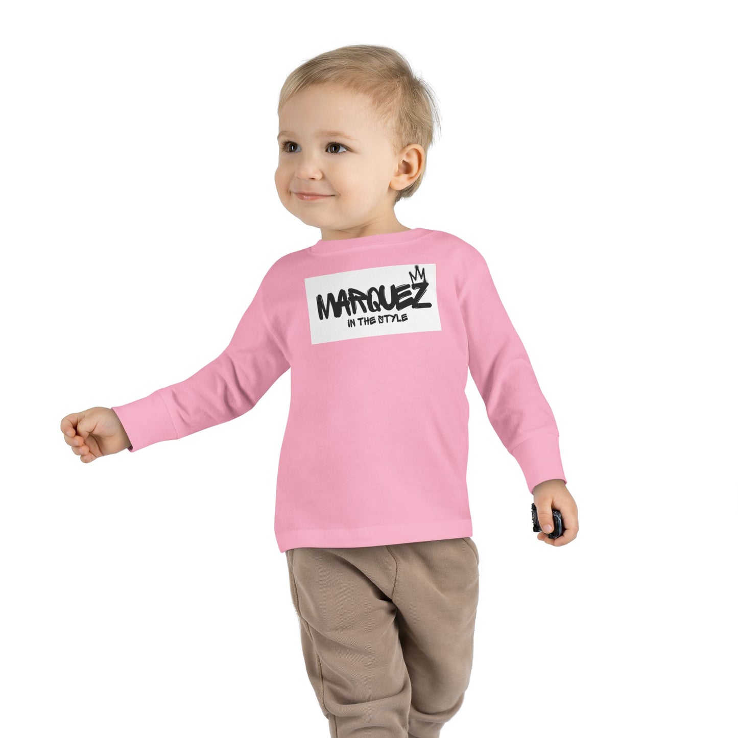 Cool Toddler Long Sleeve Tee - "Marquez In This Style"