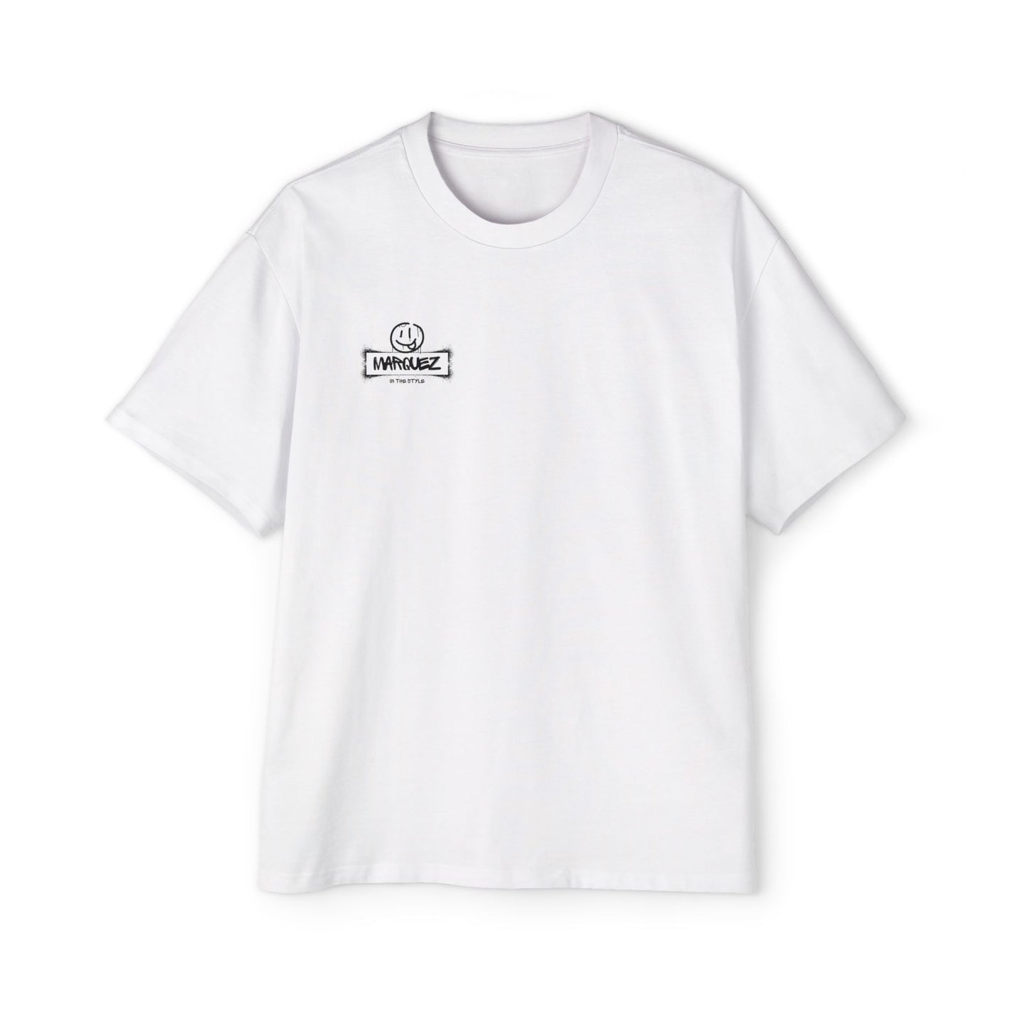Camiseta extragrande y pesada para hombre con gráfico de Márquez - Ropa informal