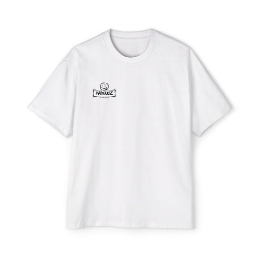 Camiseta extragrande y pesada para hombre con gráfico de Márquez - Ropa informal