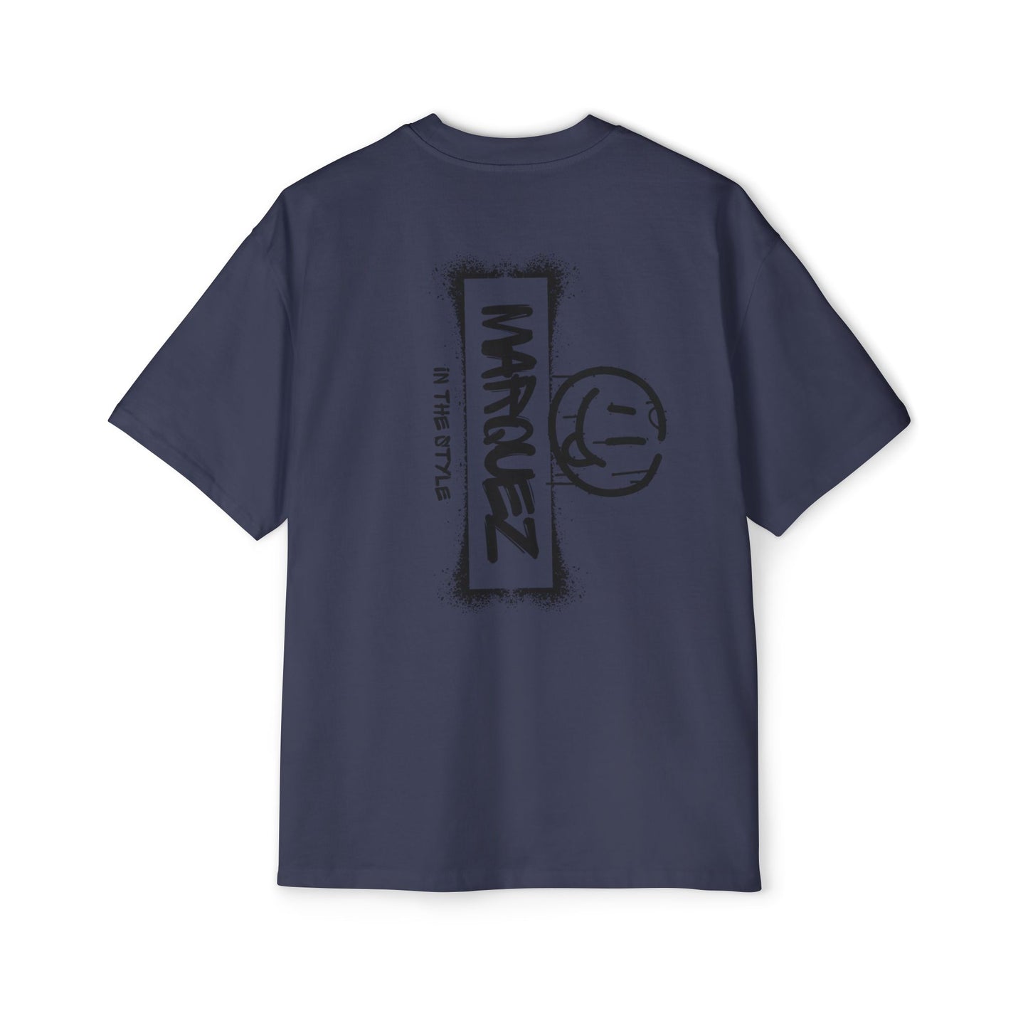 Camiseta extragrande y pesada para hombre con gráfico de Márquez - Ropa informal