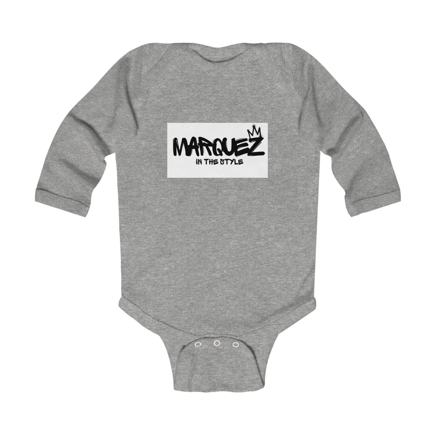Body de bebé con estilo - "Márquez con estilo" - Conjunto de manga larga para bebé a la moda