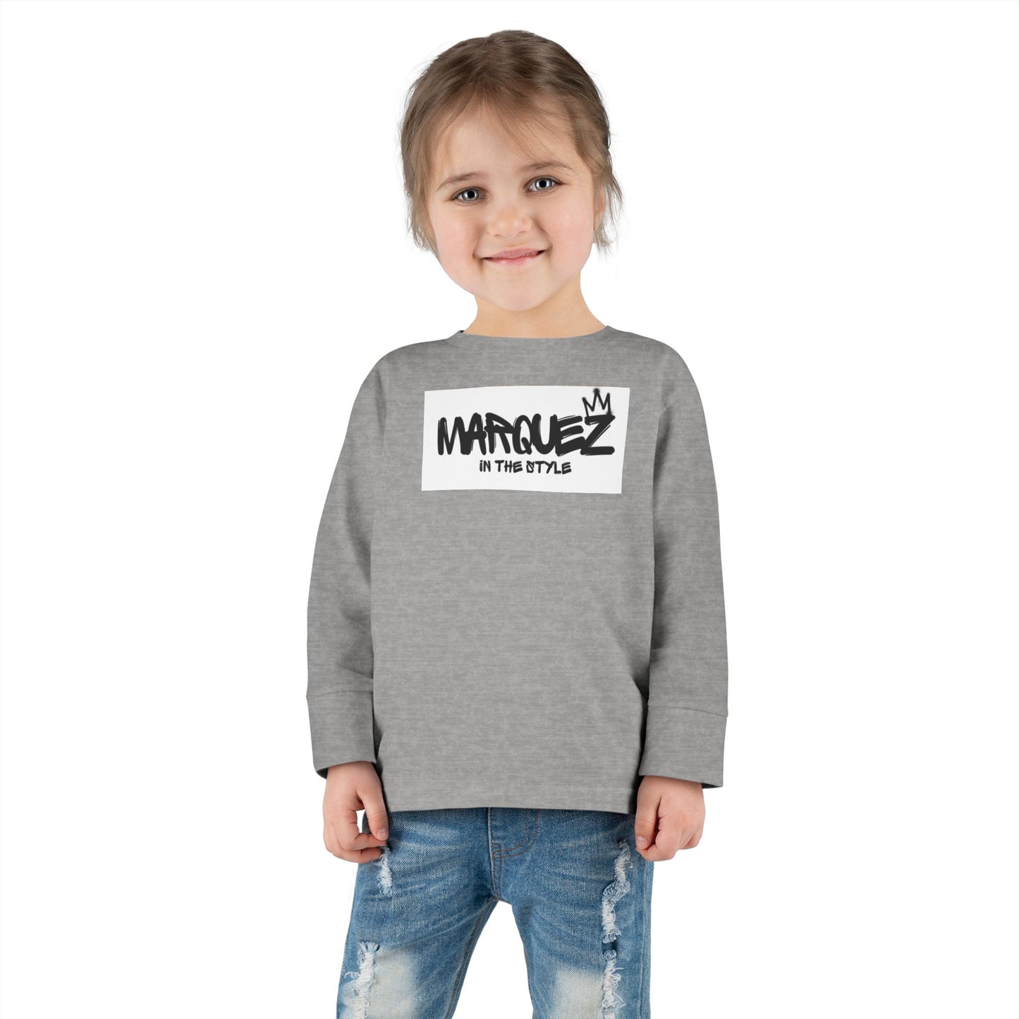 Cool Toddler Long Sleeve Tee - "Marquez In This Style"