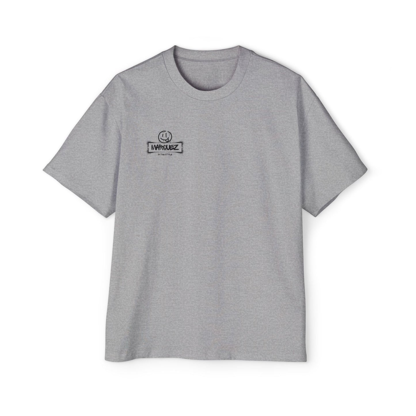 Camiseta extragrande y pesada para hombre con gráfico de Márquez - Ropa informal