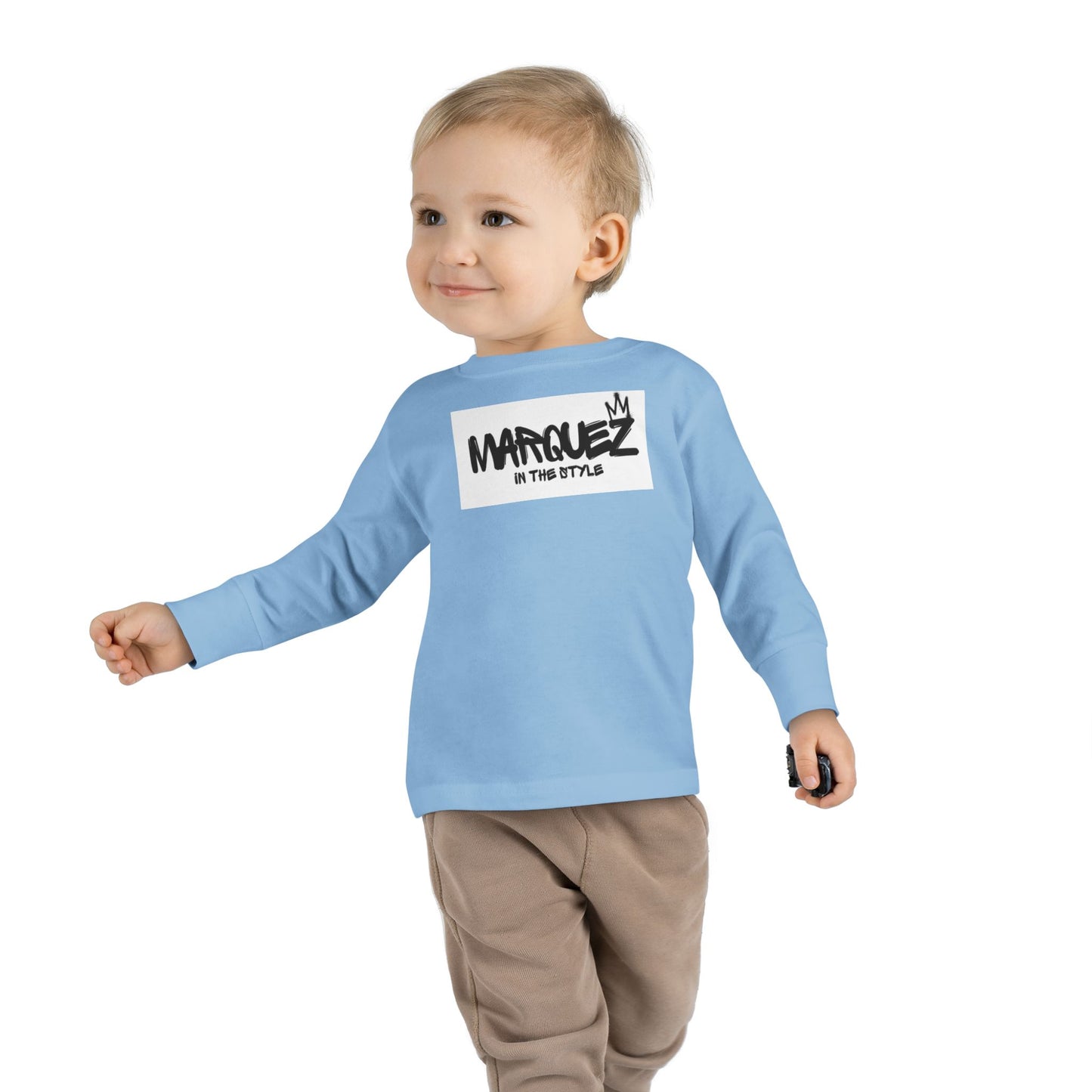 Cool Toddler Long Sleeve Tee - "Marquez In This Style"