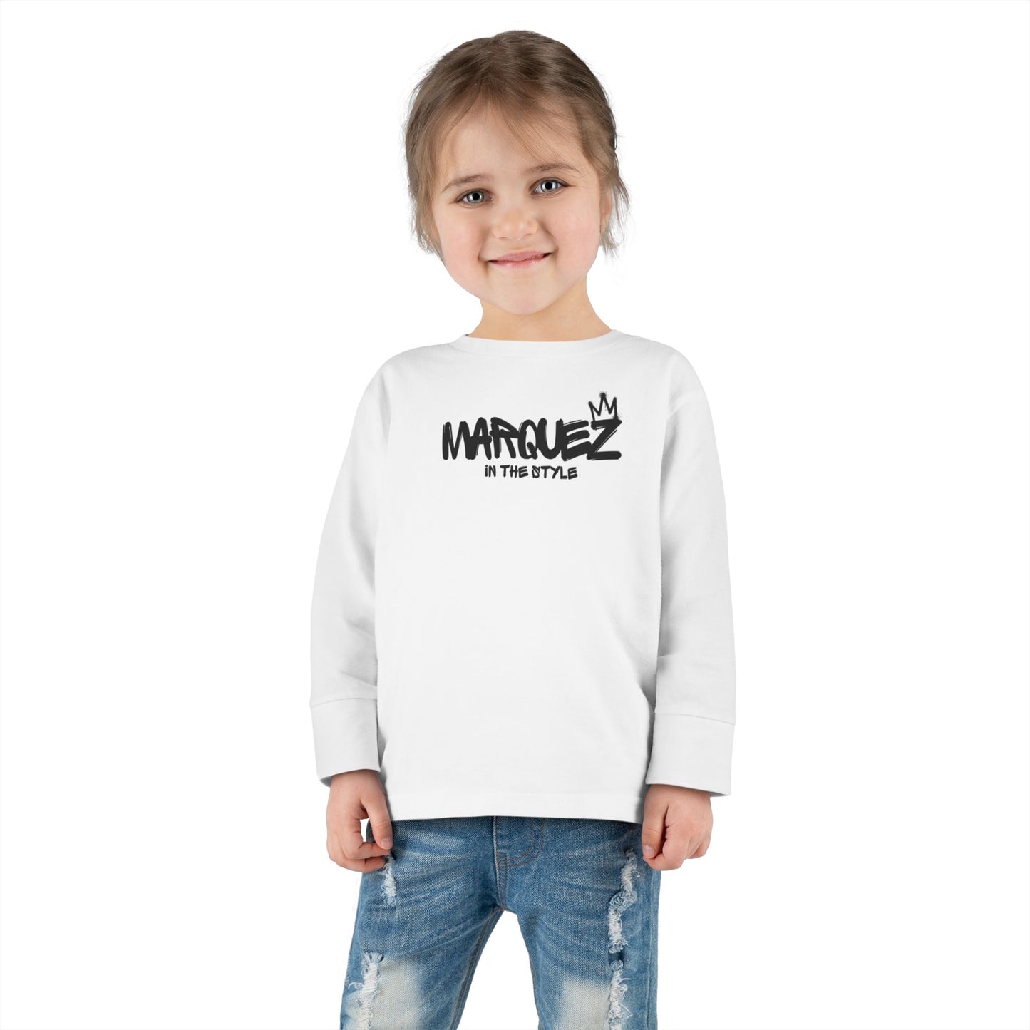 Cool Toddler Long Sleeve Tee - "Marquez In This Style"