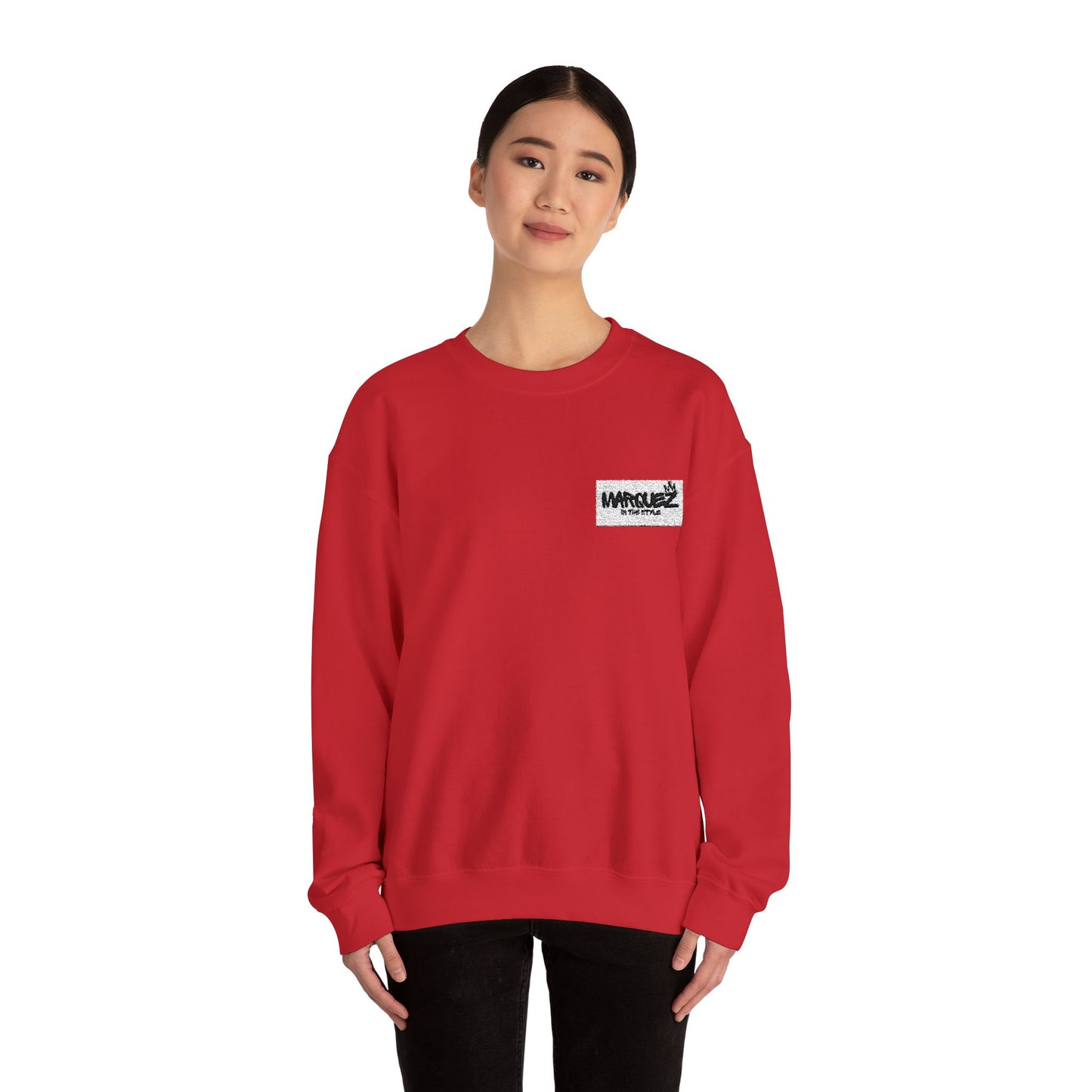 Cozy Unisex Crewneck Sweatshirt with Pocket Design