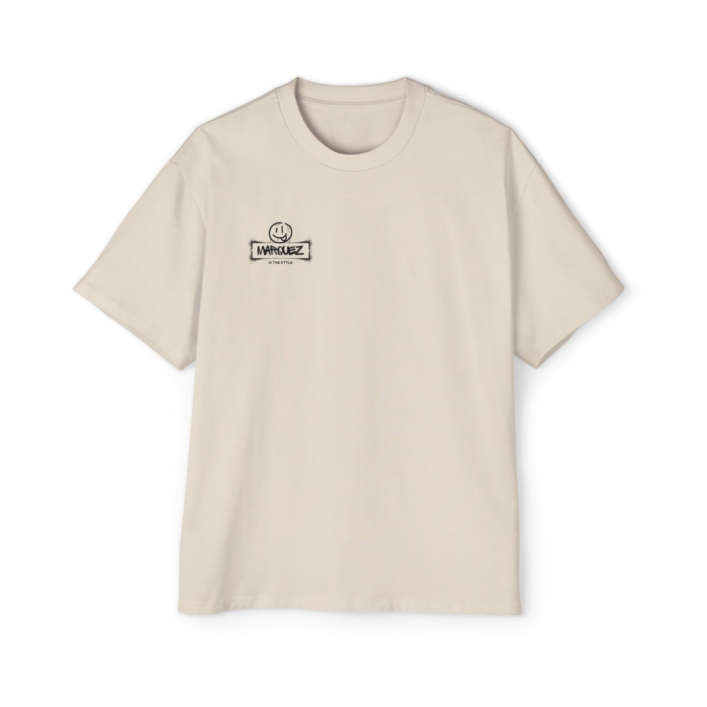 Camiseta extragrande y pesada para hombre con gráfico de Márquez - Ropa informal