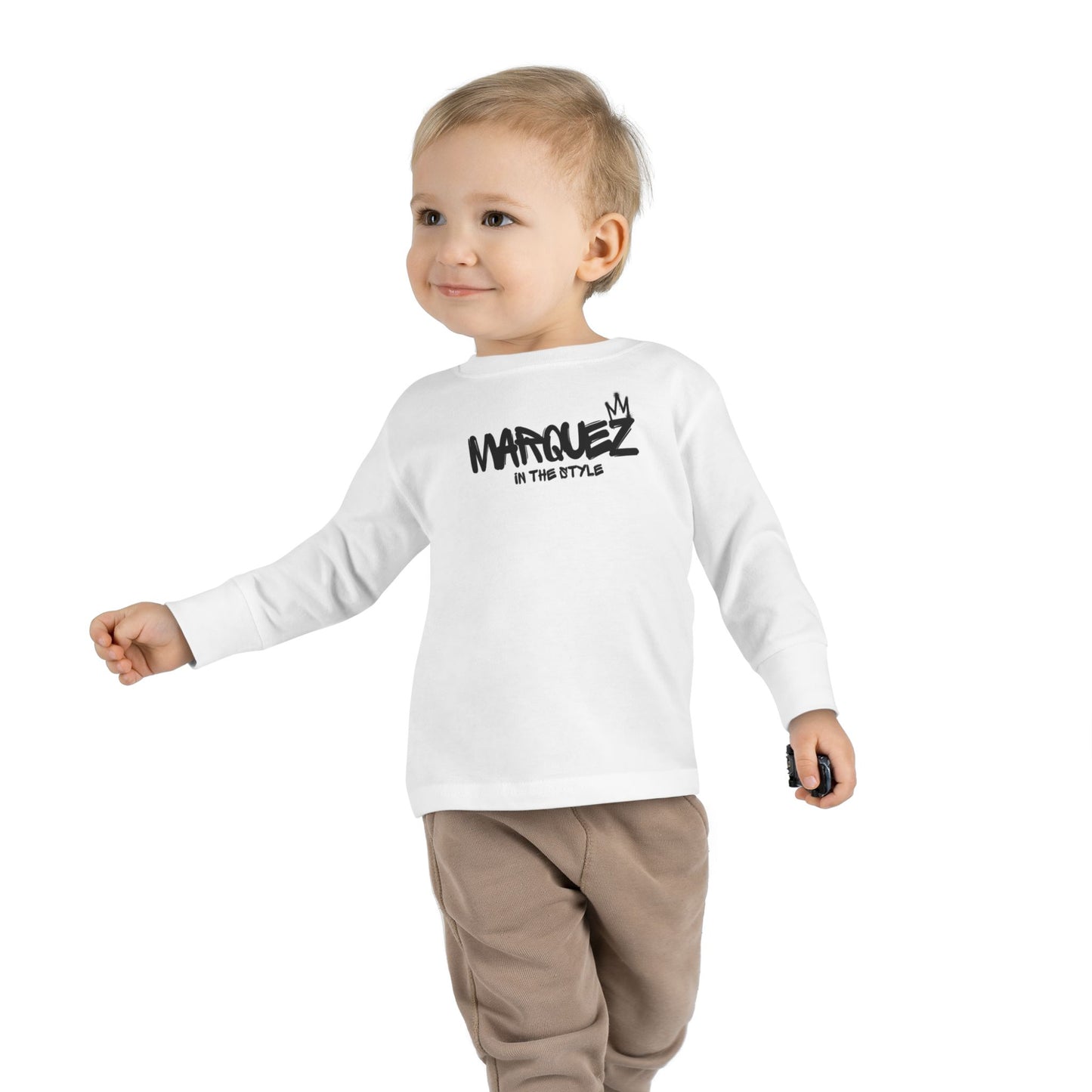 Cool Toddler Long Sleeve Tee - "Marquez In This Style"