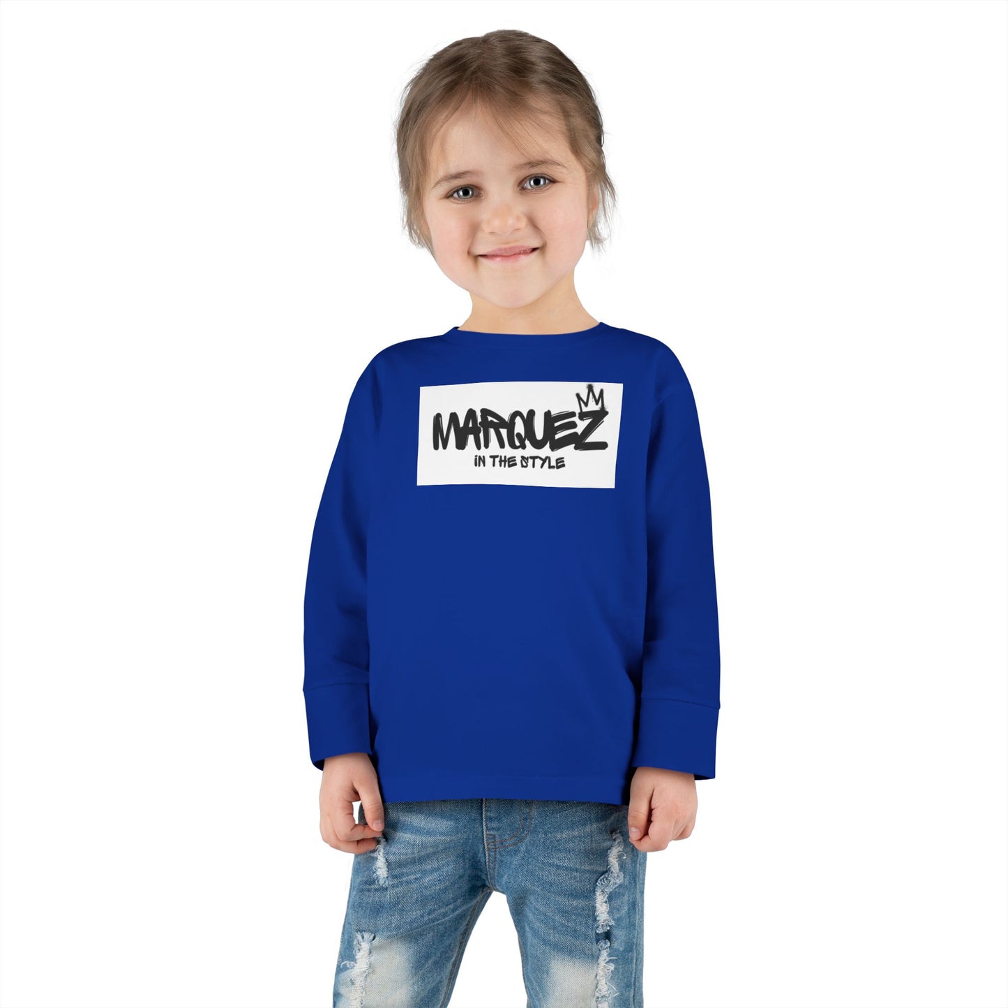 Cool Toddler Long Sleeve Tee - "Marquez In This Style"