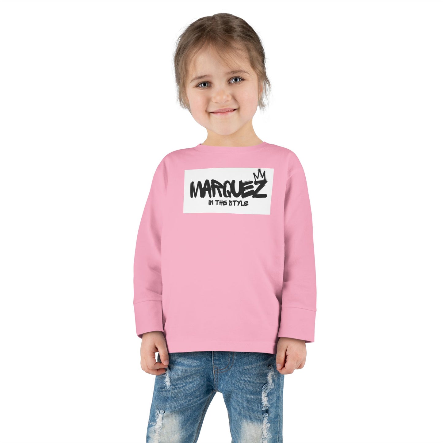 Cool Toddler Long Sleeve Tee - "Marquez In This Style"