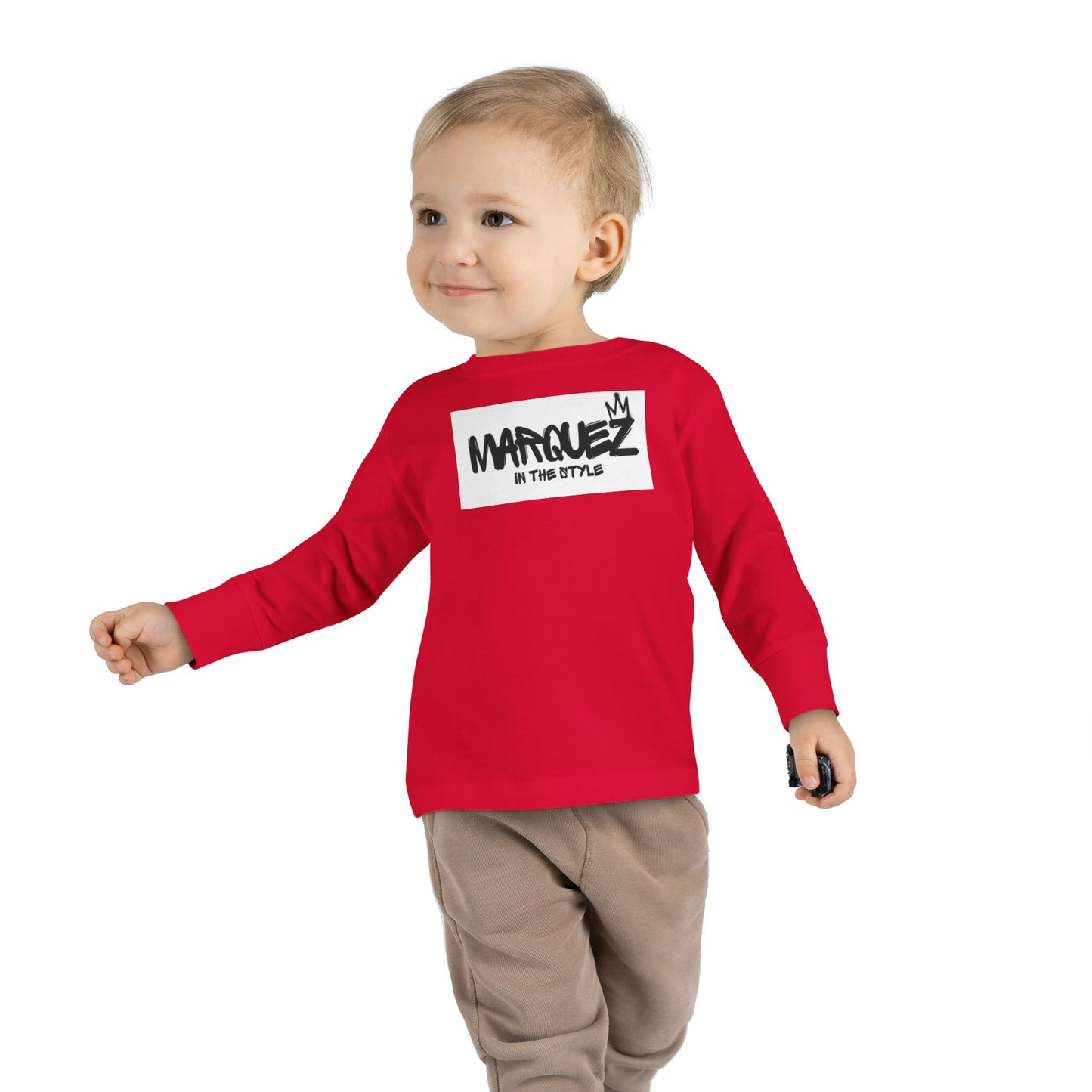 Cool Toddler Long Sleeve Tee - "Marquez In This Style"