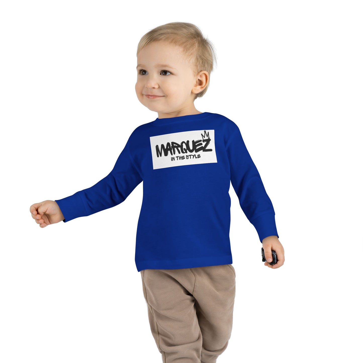 Cool Toddler Long Sleeve Tee - "Marquez In This Style"