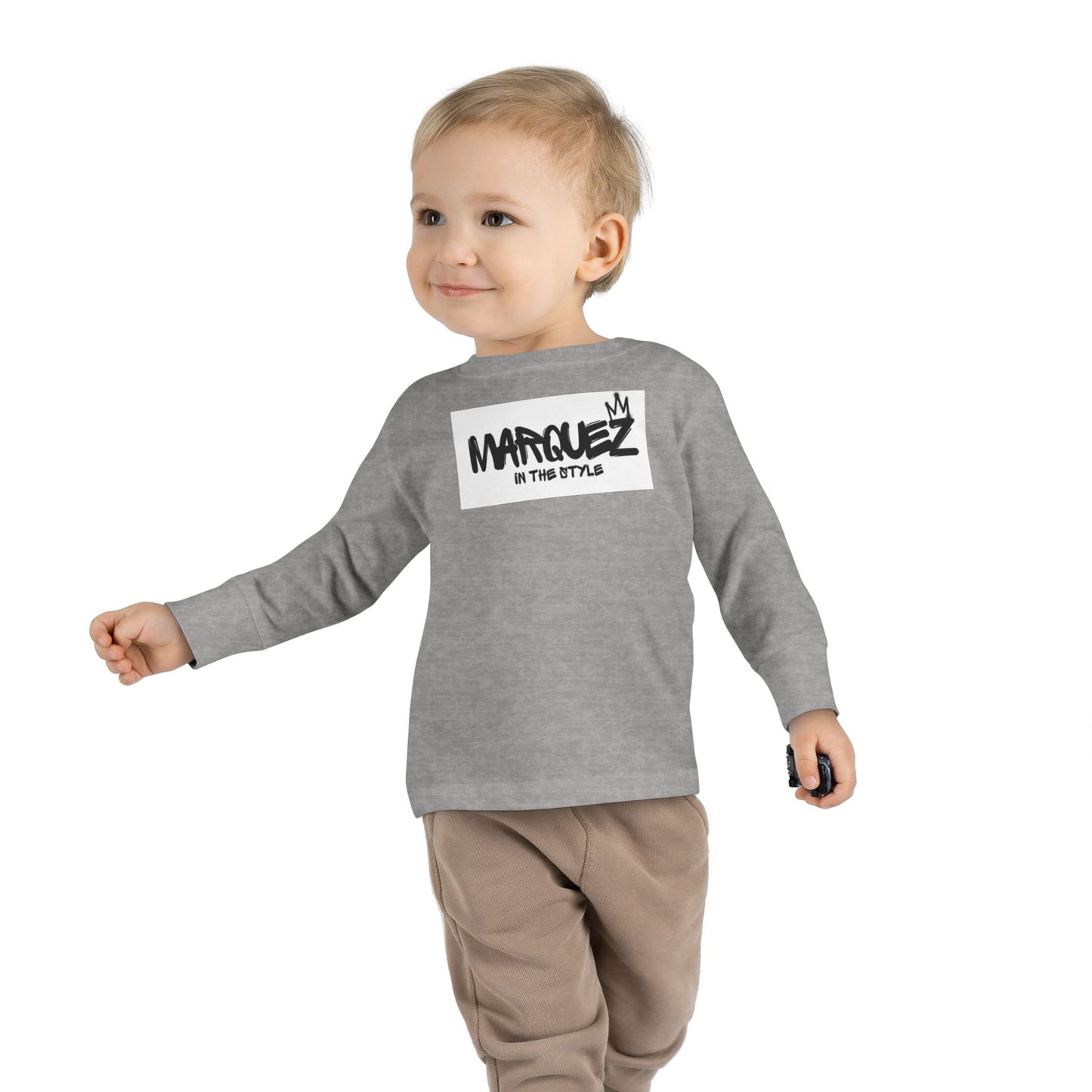 Cool Toddler Long Sleeve Tee - "Marquez In This Style"