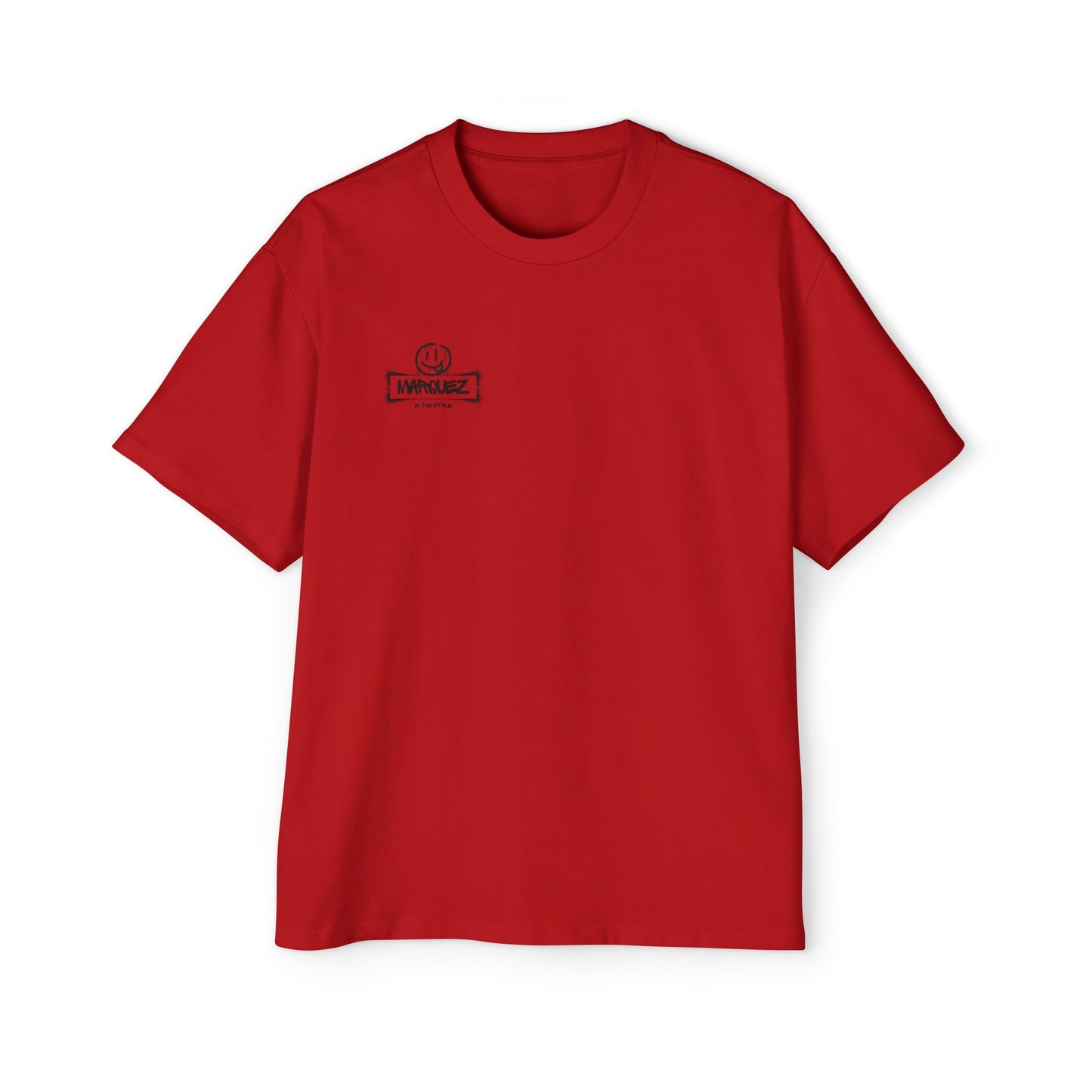 Camiseta extragrande y pesada para hombre con gráfico de Márquez - Ropa informal