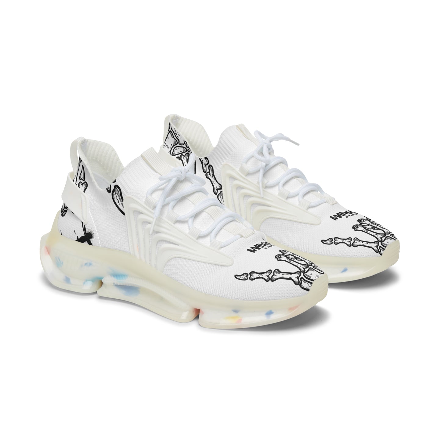 Zapatillas de malla modernas para mujer con diseño gráfico: perfectas para uso casual y un estilo de vida activo.