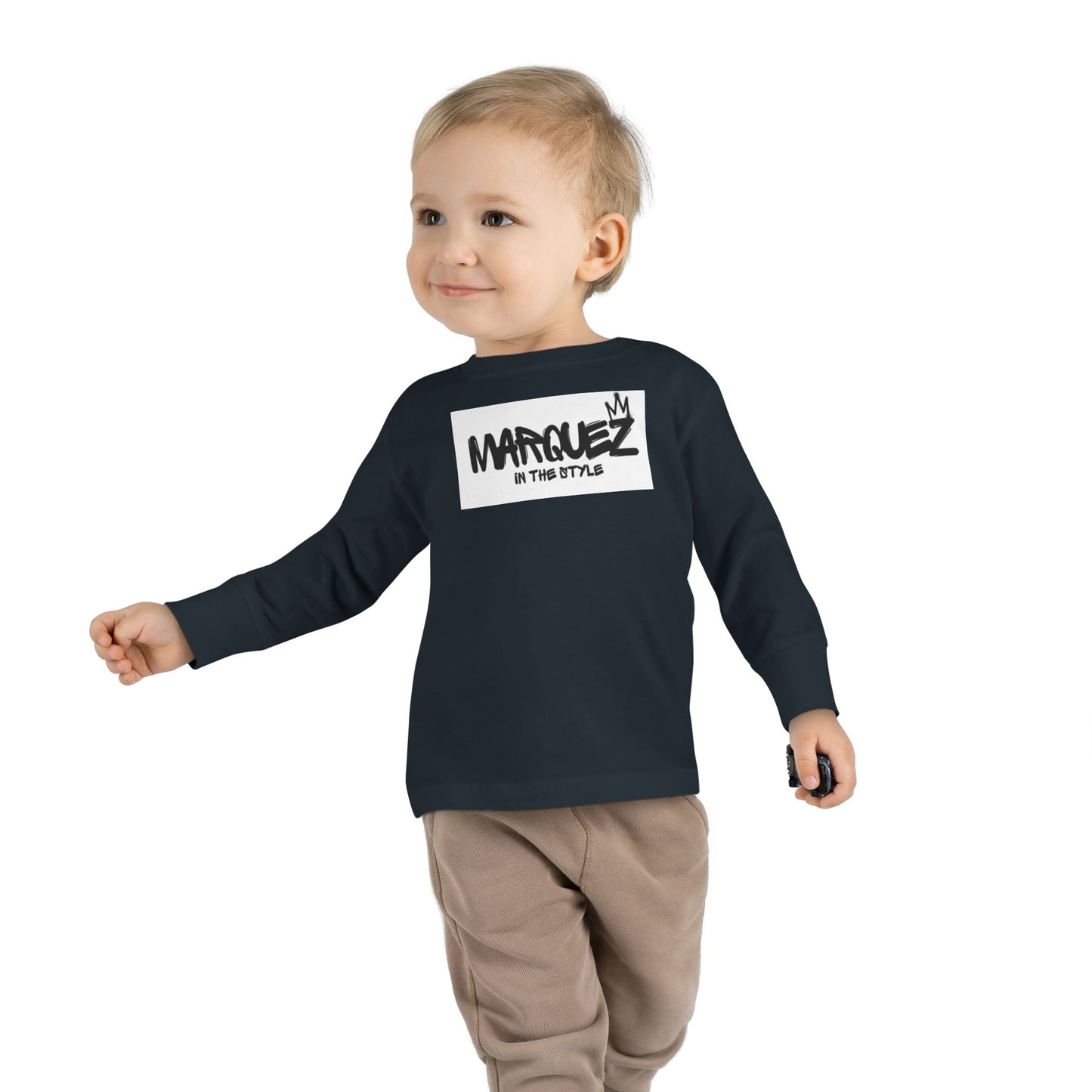 Cool Toddler Long Sleeve Tee - "Marquez In This Style"