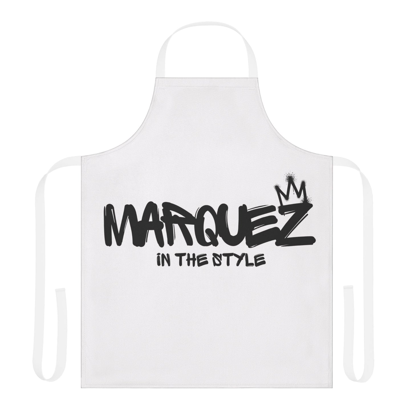 Delantal de chef personalizable con tiras de 5 colores - 'MARQUEZ IN THE STYLE'