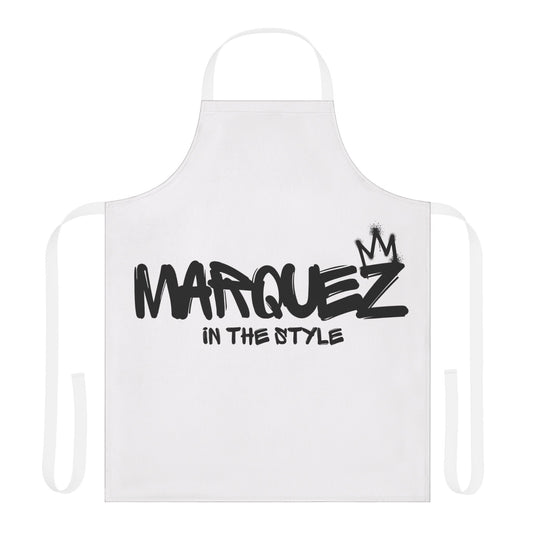 Delantal de chef personalizable con tiras de 5 colores - 'MARQUEZ IN THE STYLE'