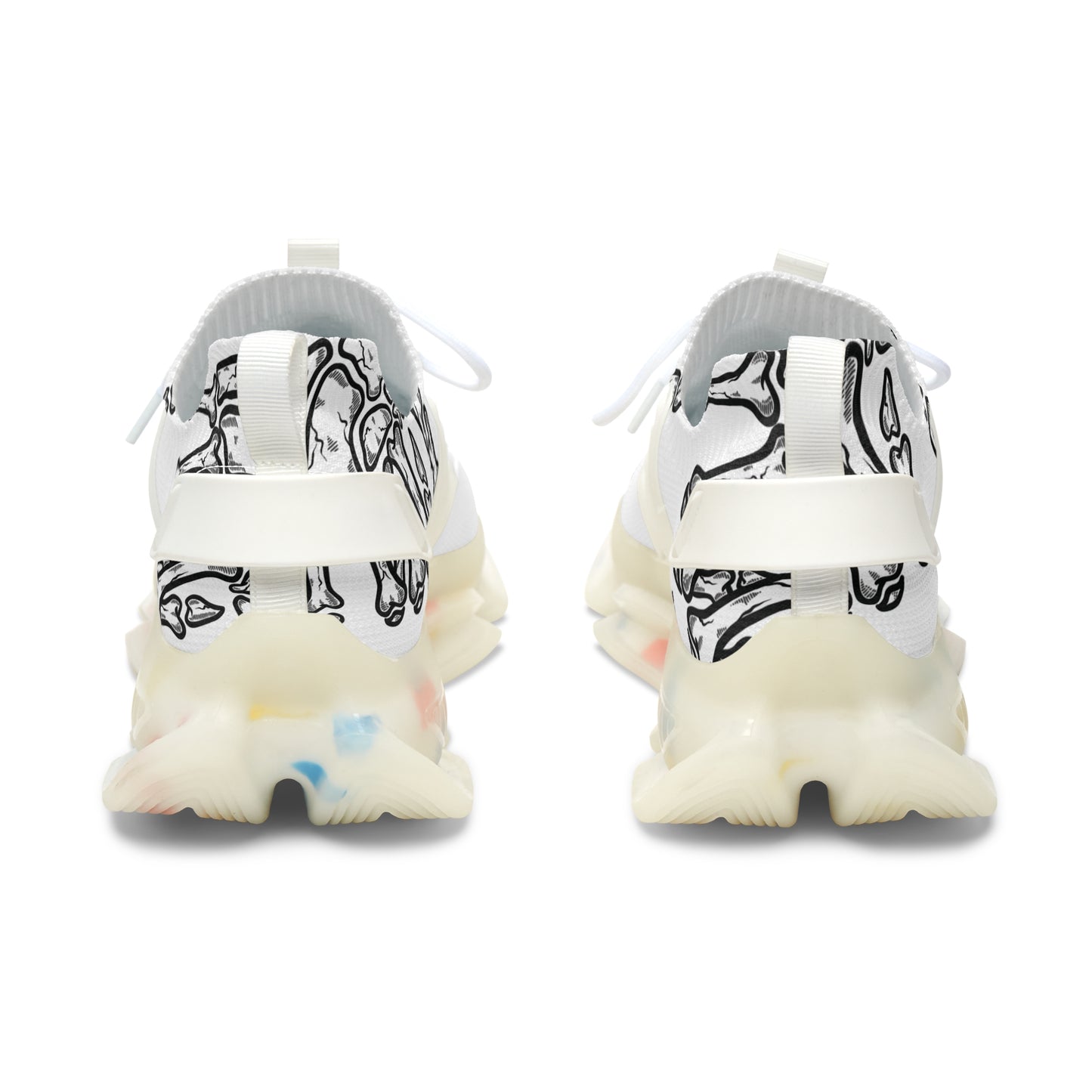 Zapatillas de malla modernas para mujer con diseño gráfico: perfectas para uso casual y un estilo de vida activo.