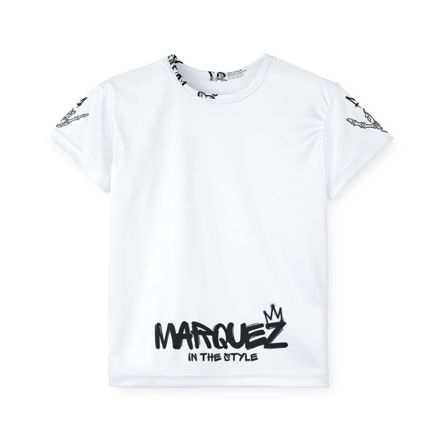 Camiseta deportiva infantil moderna: «Márquez con estilo»