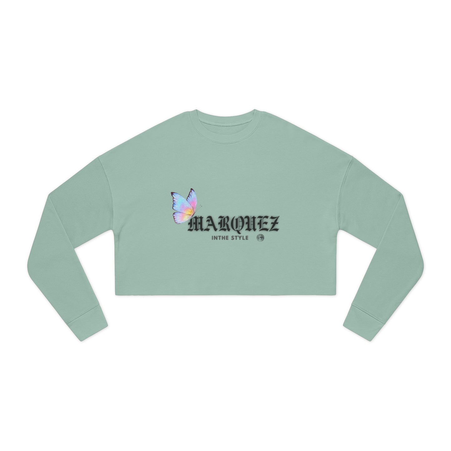 Sudadera corta con logo de mariposa para mujer: moda elegante y cómoda