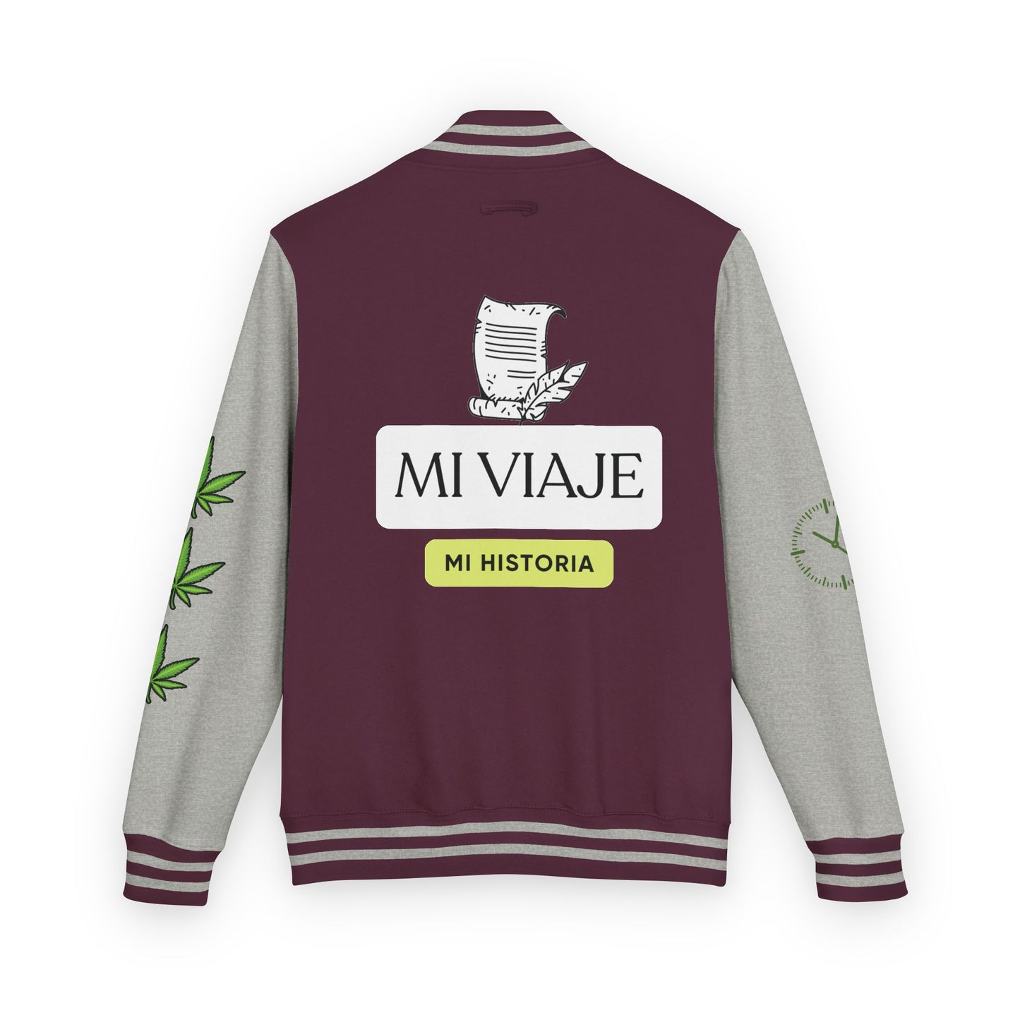 Chaqueta unisex de peso pesado Munchies Letterman | Estilo cannábico moderno