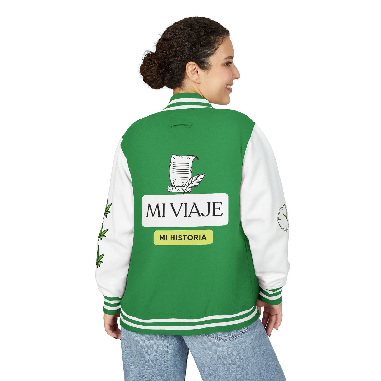 Chaqueta unisex de peso pesado Munchies Letterman | Estilo cannábico moderno