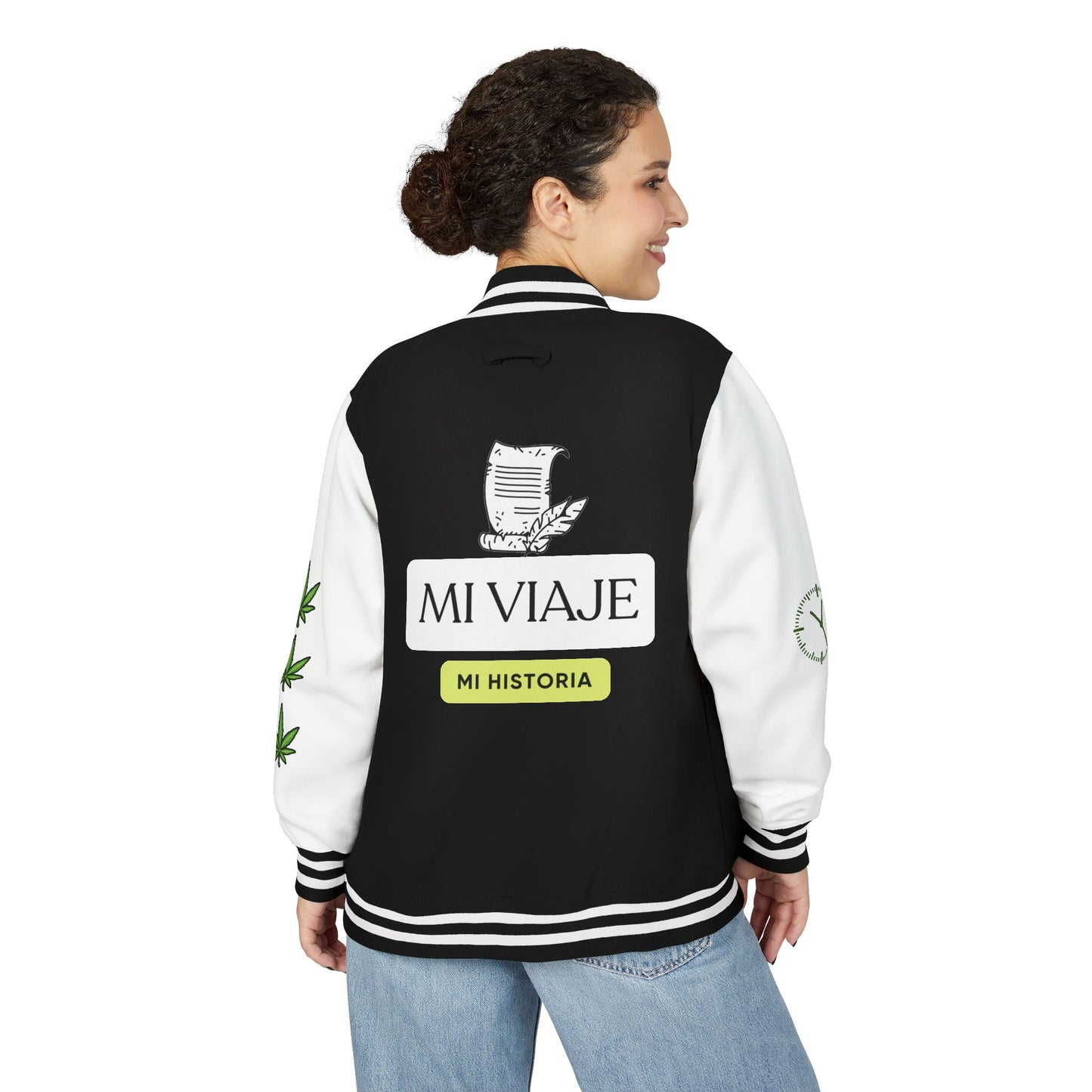 Chaqueta unisex de peso pesado Munchies Letterman | Estilo cannábico moderno