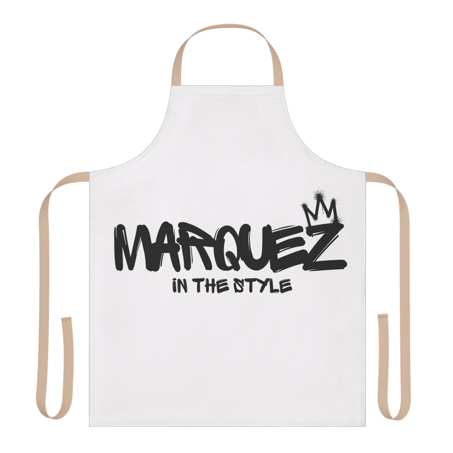 Delantal de chef personalizable con tiras de 5 colores - 'MARQUEZ IN THE STYLE'