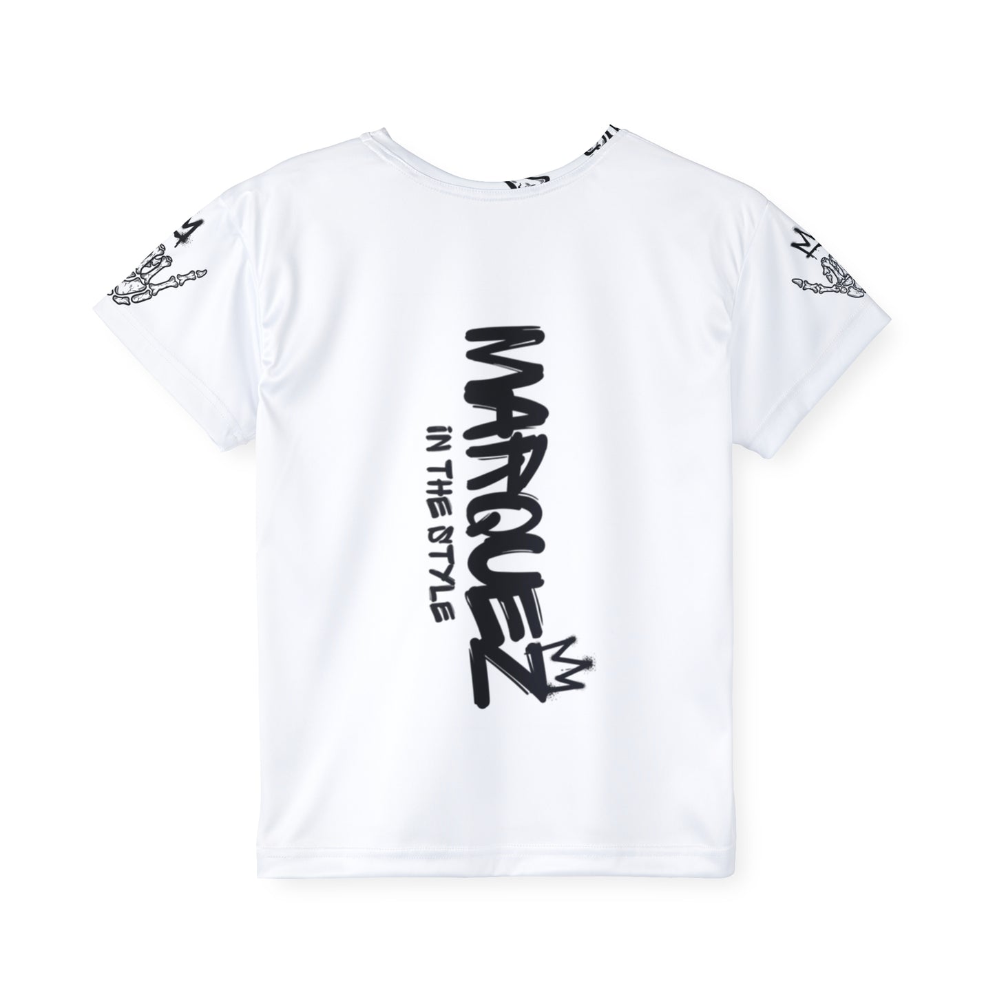 Camiseta deportiva infantil moderna: «Márquez con estilo»