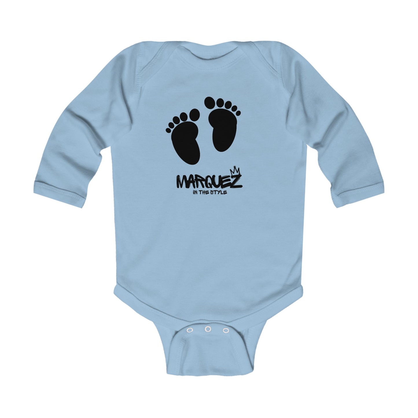 Body de bebé con estilo - "Márquez con estilo" - Conjunto de manga larga para bebé a la moda