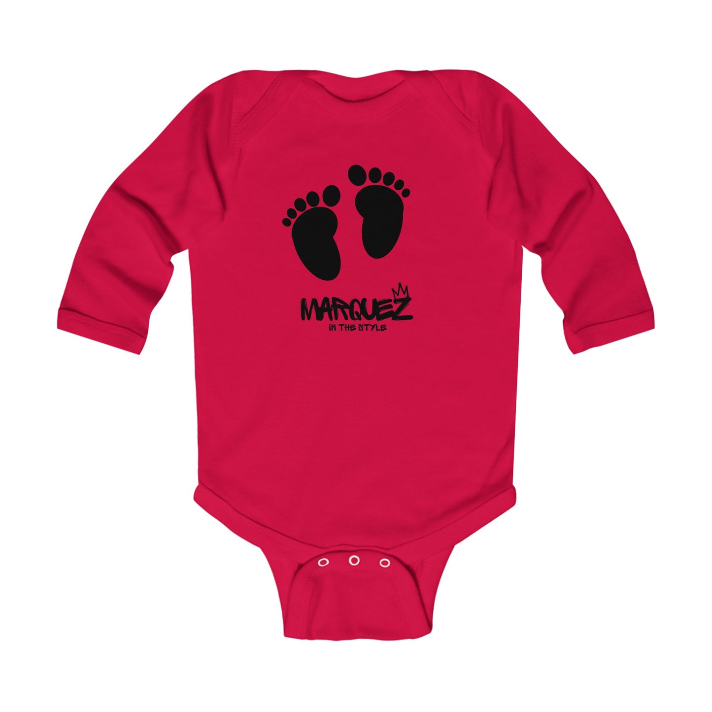 Body de bebé con estilo - "Márquez con estilo" - Conjunto de manga larga para bebé a la moda