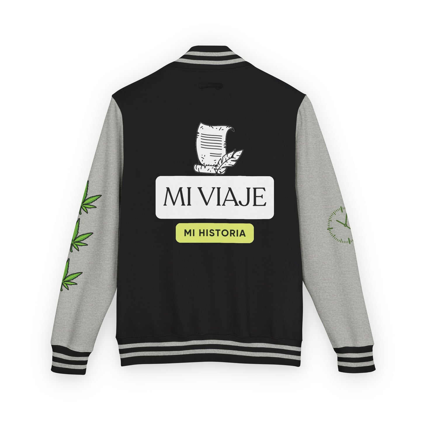 Chaqueta unisex de peso pesado Munchies Letterman | Estilo cannábico moderno