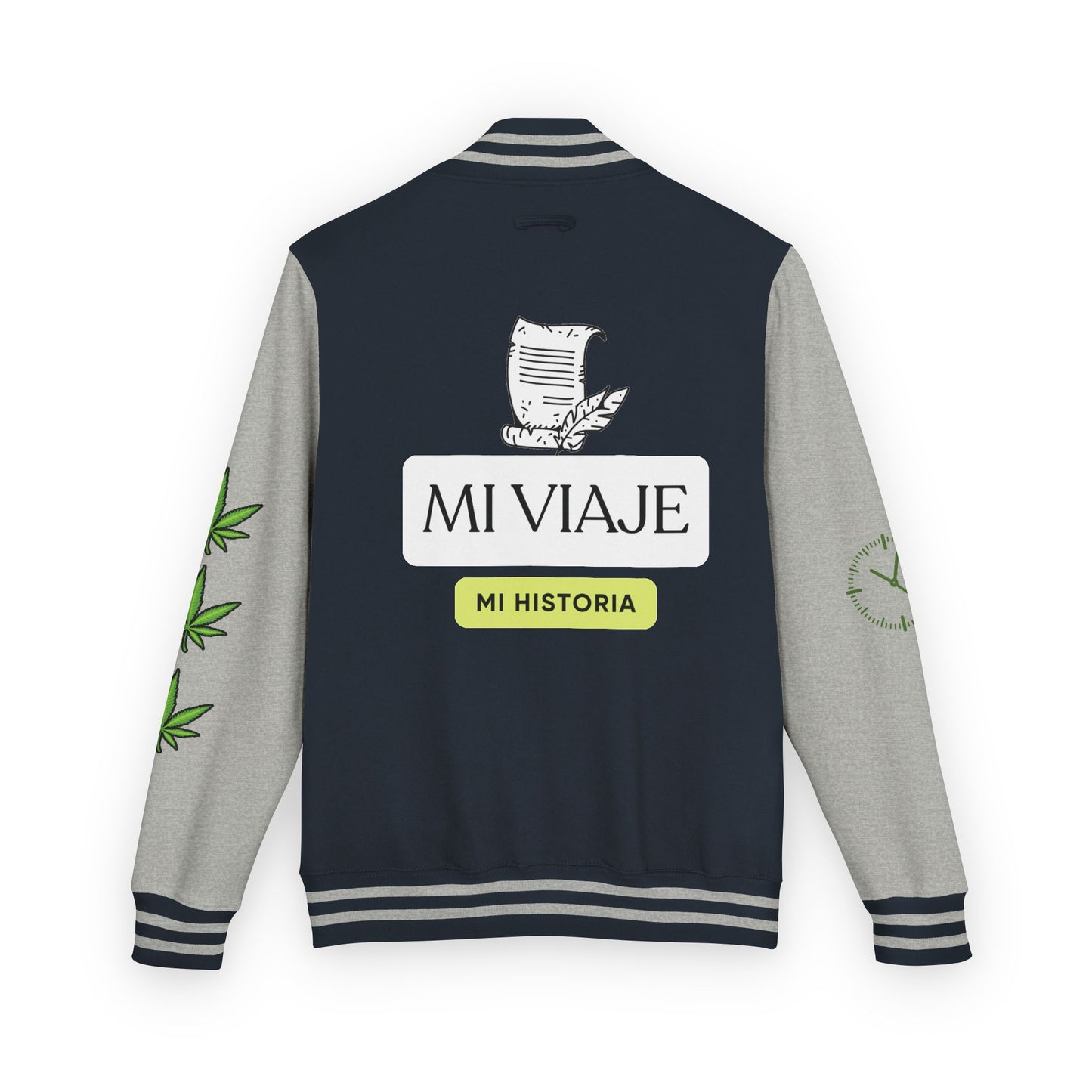 Chaqueta unisex de peso pesado Munchies Letterman | Estilo cannábico moderno