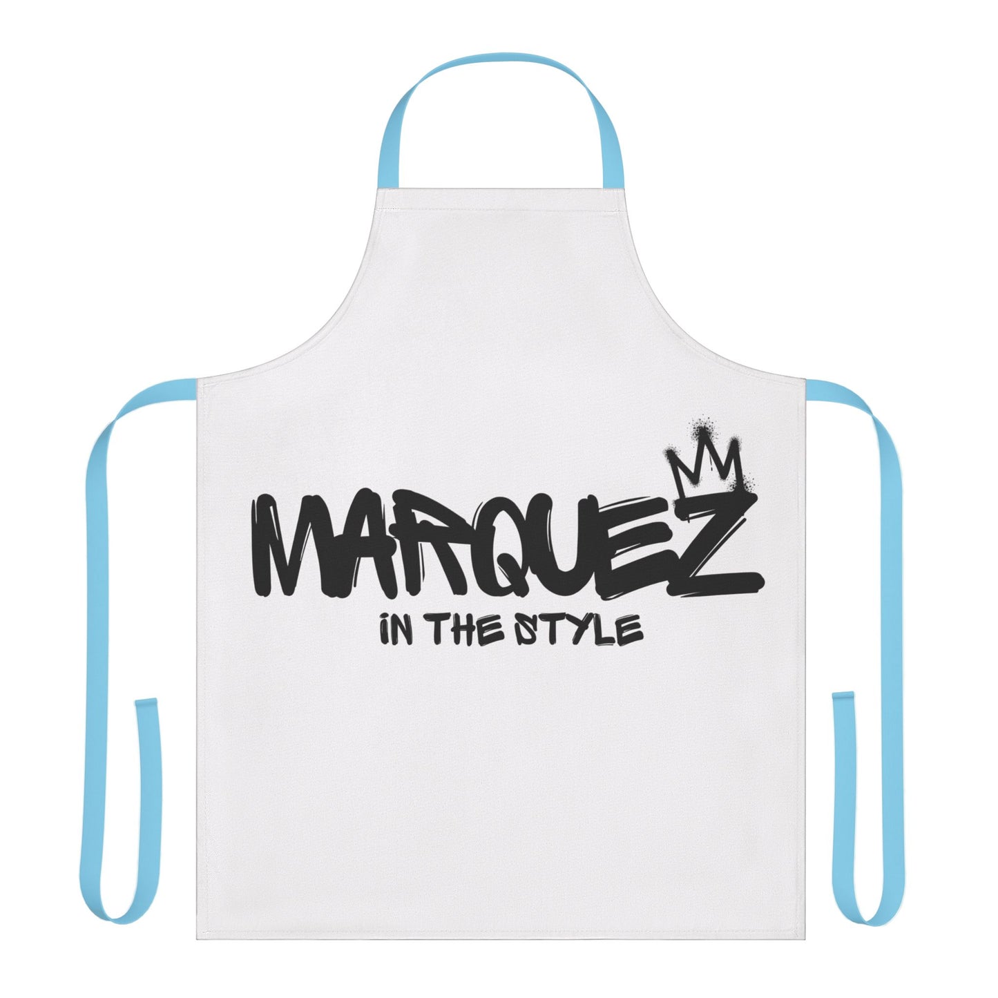Delantal de chef personalizable con tiras de 5 colores - 'MARQUEZ IN THE STYLE'