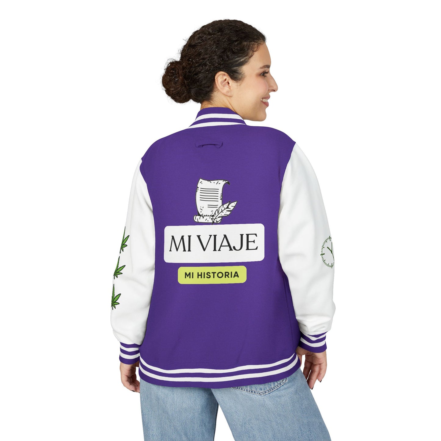 Chaqueta unisex de peso pesado Munchies Letterman | Estilo cannábico moderno