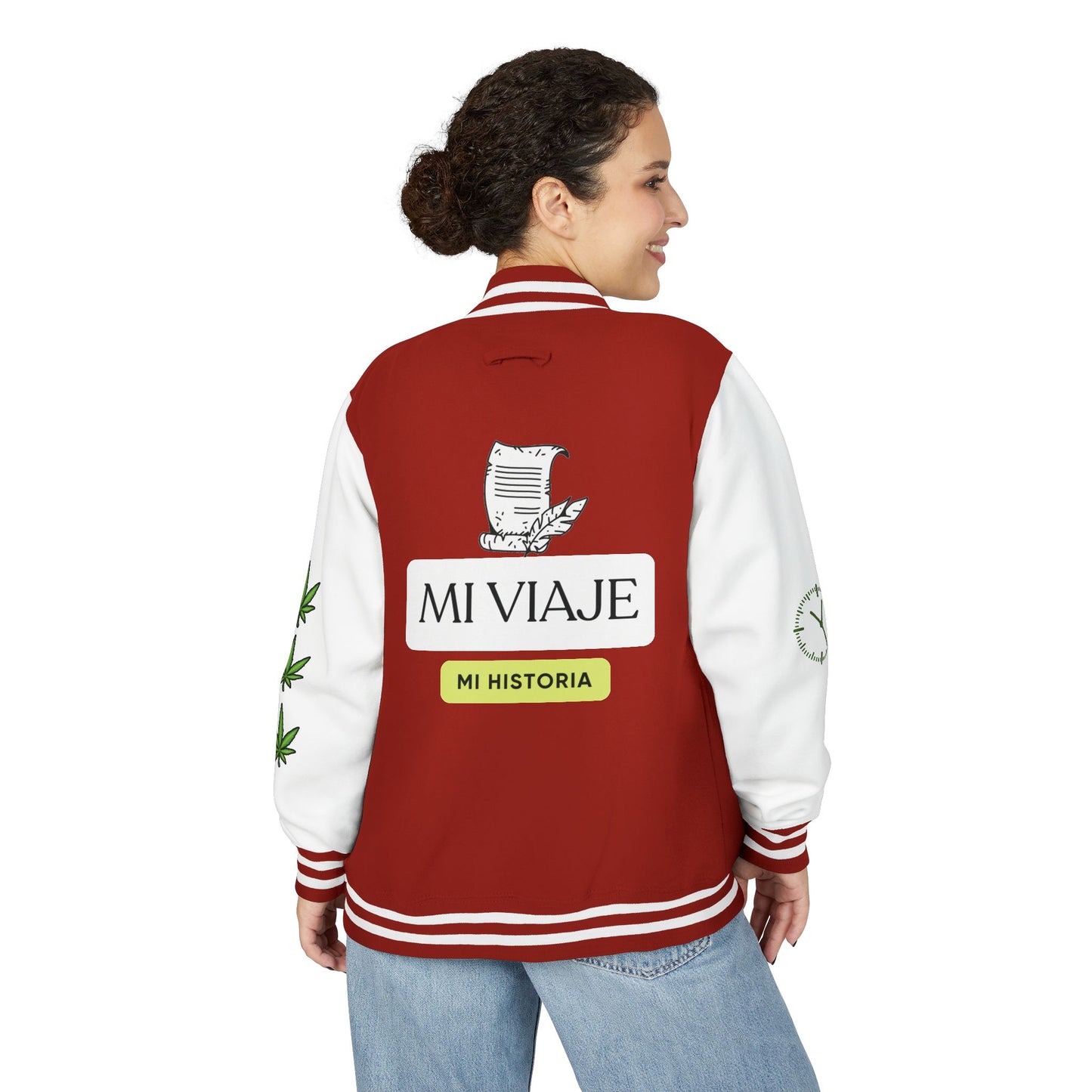 Chaqueta unisex de peso pesado Munchies Letterman | Estilo cannábico moderno