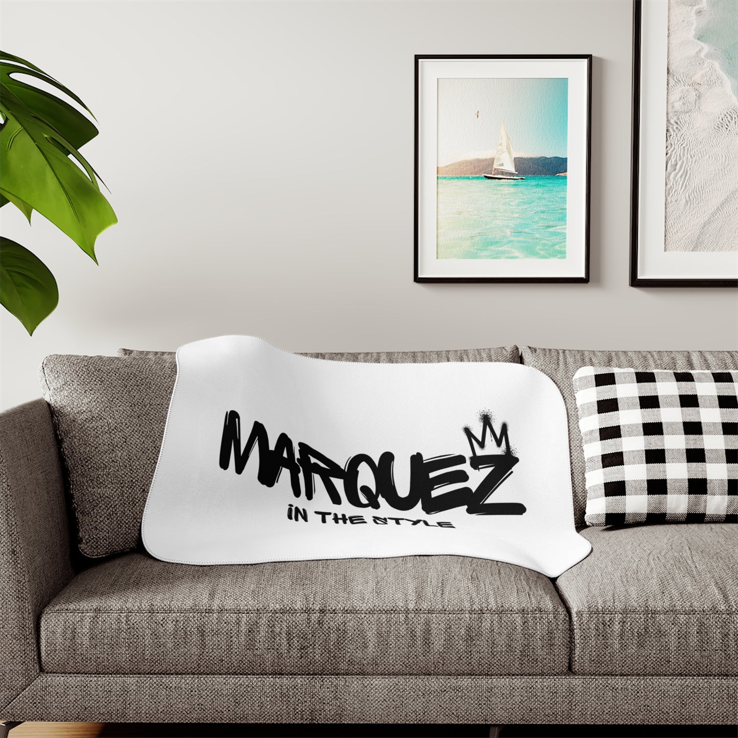 Manta Sherpa acogedora con diseño elegante - Marquez in The Style