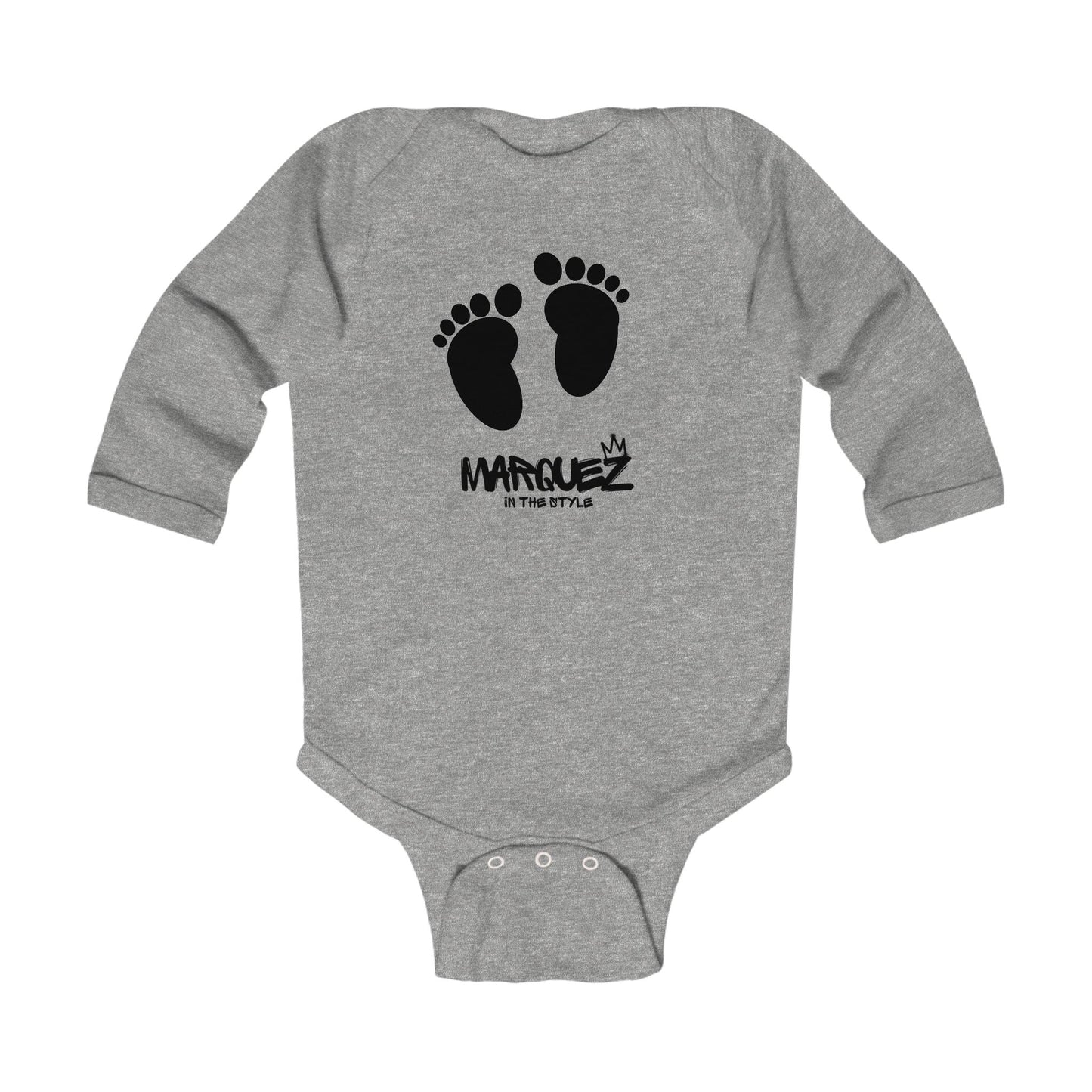 Body de bebé con estilo - "Márquez con estilo" - Conjunto de manga larga para bebé a la moda